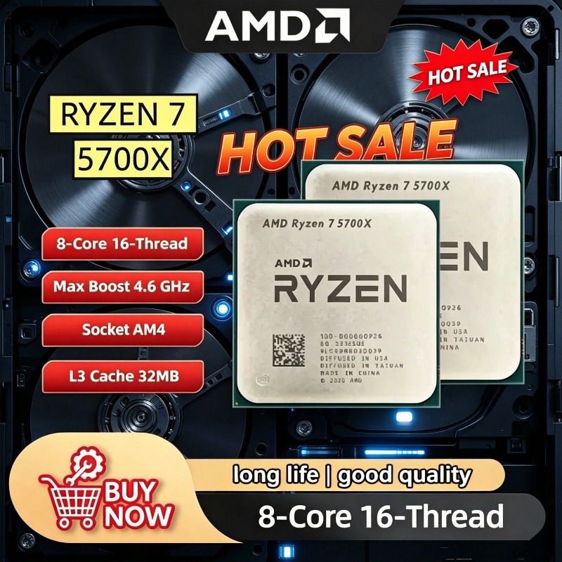 Amd Cpu Ryzen 7 - AMD Ryzen 7 5700X アンロック済みデスクトップCPU、8コア16スレッド 4.6GHz、AM4ソケット
