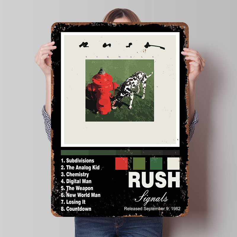 Retro Poster Gaming - ラッシュシグナルアルバムカバーアートプリントポスターカスタマイズされたウォールアートレトロヴィンテージメタルティンサインマンケーブ装飾ゲームホーム用