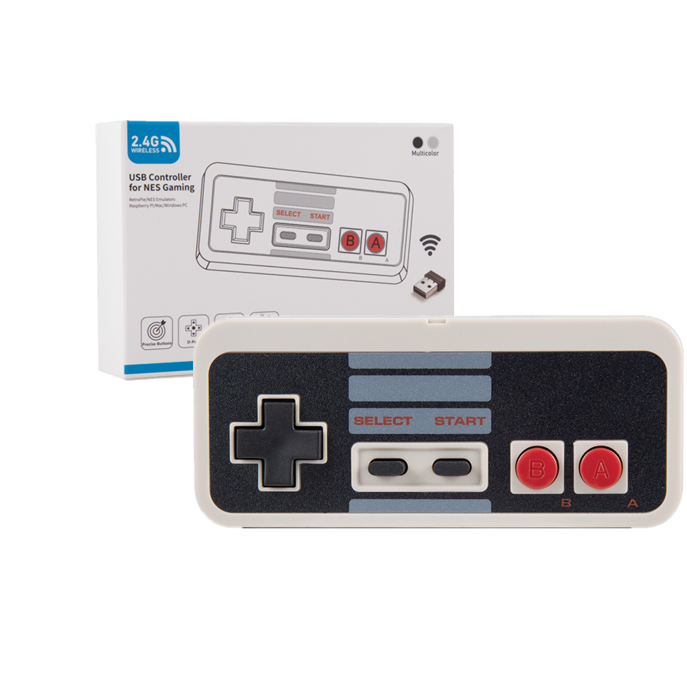 Raspberry Pi Retropie - 2.4 ghzワイヤレスusbコントローラー,nesクラシックゲーム用,レトロコントローラー,pc,windows,mac,genesis,raspberry piと互換性があります