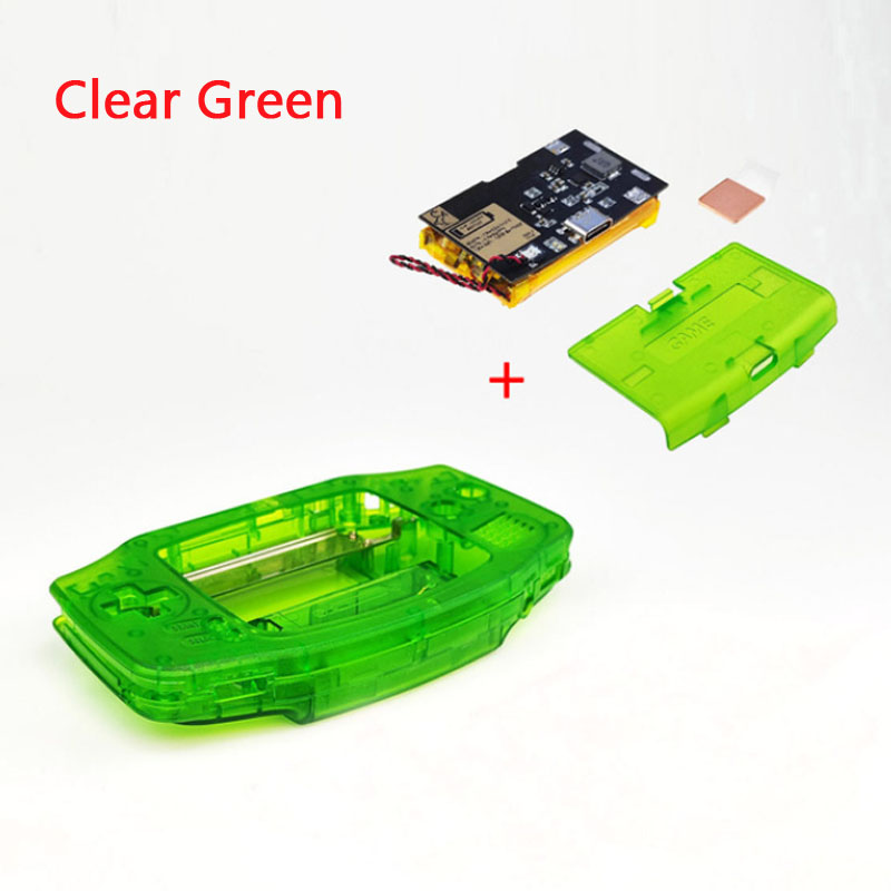 Game Cartridge Case - ゲームボーイアドバンス用充電式バッテリーモジュール,USB-Cケース,カスタマイズ可能な唇,v3,1800mah