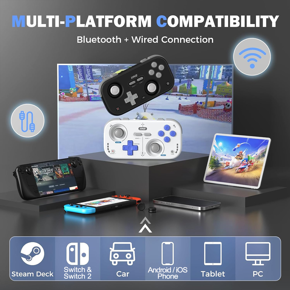 IINE ミニコントローラー レトロポケット ブルートゥース - Retro Gaming Corps のレビューと価格
