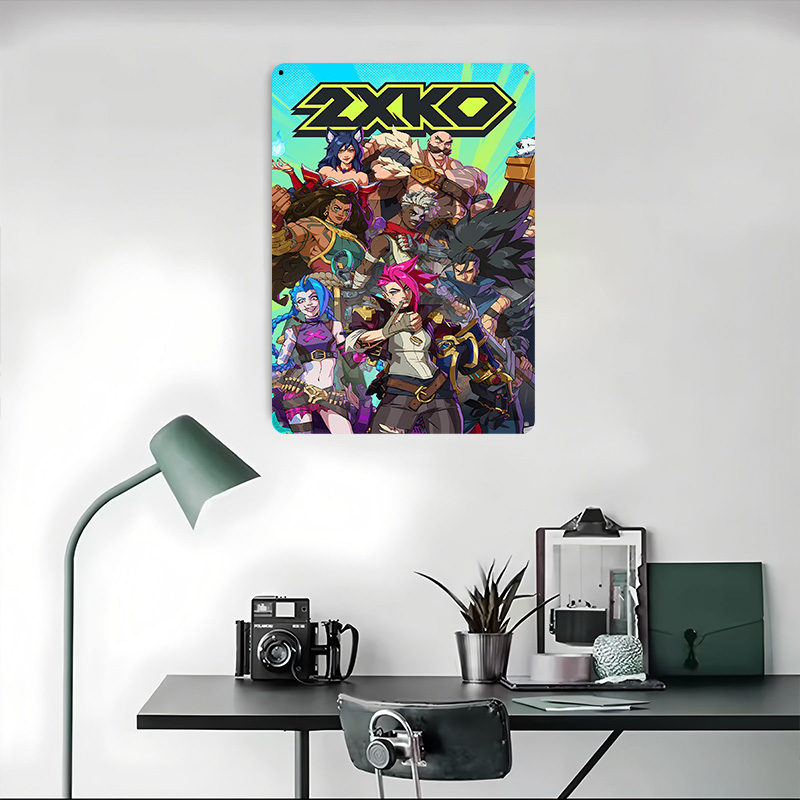2XKO 格闘ゲームアートブリキポスター カスタマイズされた - Retro Poster Gaming のレビューと価格