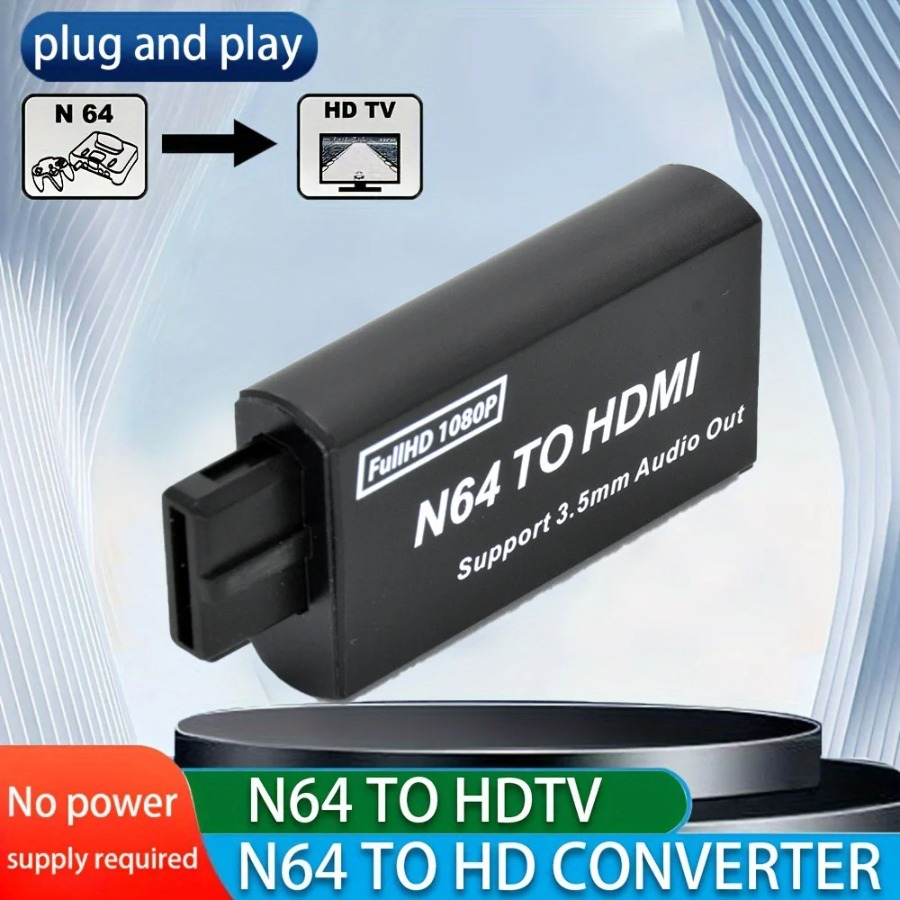 Grwibeou 1080P N64 to HDMI 互換コ - Retro Gaming Accessories のレビューと価格