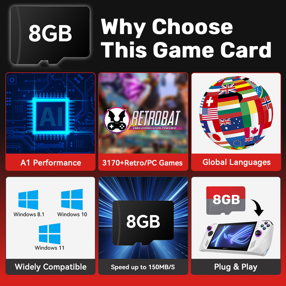 レトロゲームコンソール,8GB TFカード,3170ゲーム - Retro Gaming Corps のレビューと価格