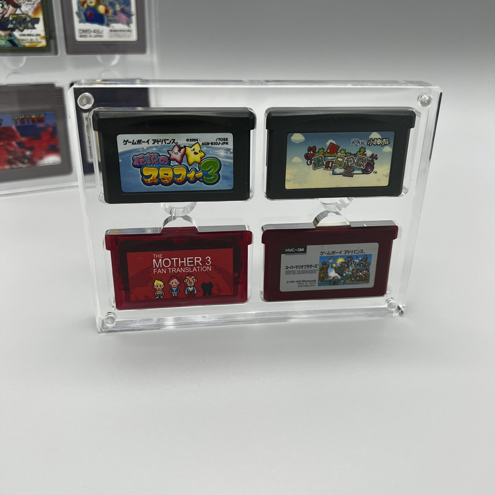 高透明アクリル磁気吸引カバーゲーム収納ボックスハードシェルカ - Game Boy Cartridge Holder のレビューと価格