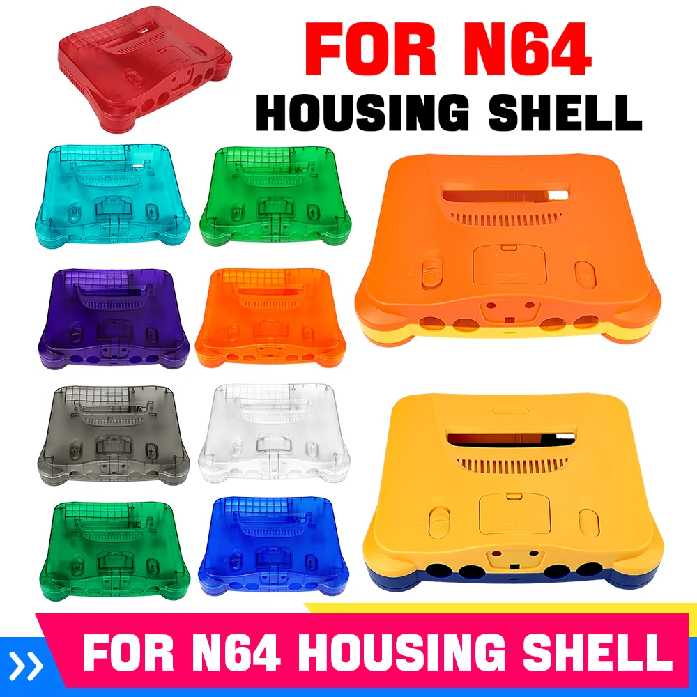 11色の交換用レトロビデオゲームコンソールハウジングシェルカ - Retro Gaming N64 のレビューと価格
