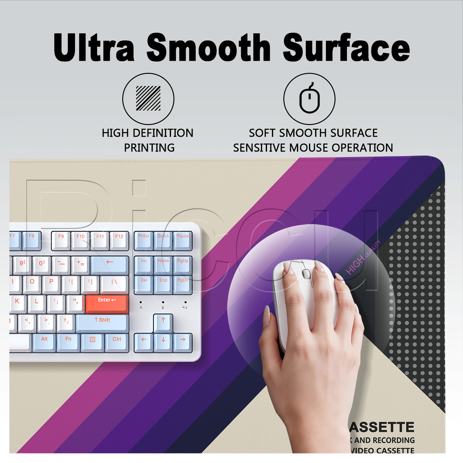 マウスパッド HD 印刷レトロ VHS スタイル XXL コ - Retro Gaming Keyboard のレビューと価格