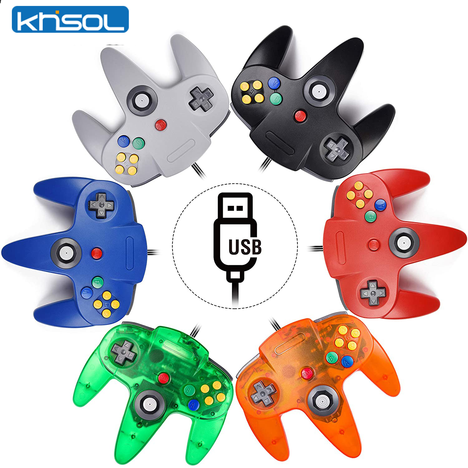 N64 コントローラクラシック USB 有線リモートゲームパ - Retro Gaming Corps のレビューと価格