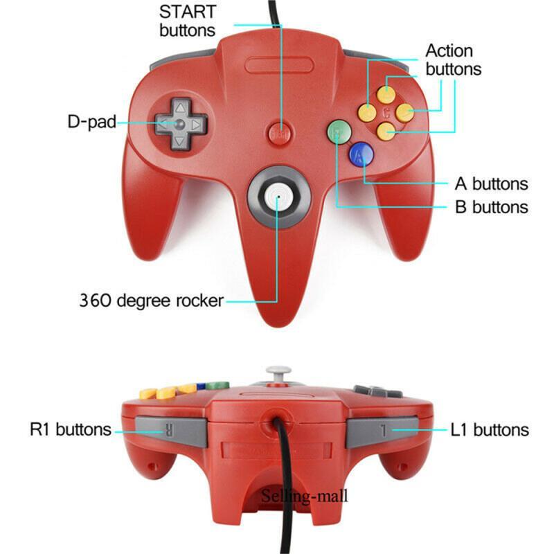 N64 コントローラクラシック USB 有線リモートゲームパ - Retro Gaming Corps のレビューと価格