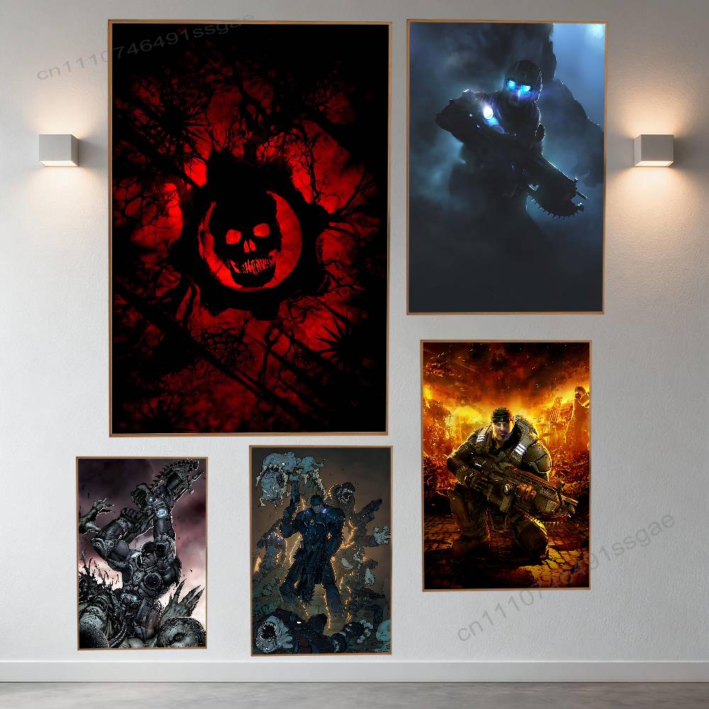 ゲーム G-Gears of W-War ポスターレトロ紙ス - Retro Poster Gaming のレビューと価格