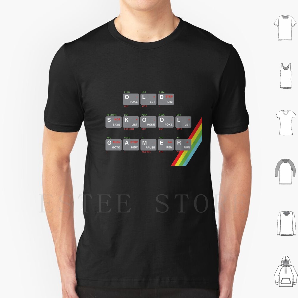 オールドスクールゲーマー Tシャツ綿男性 DIY プリント  - Retro Gaming Zx Spectrum のレビューと価格
